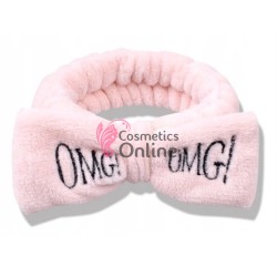 Bentita cu elastic pentru cosmetica BX28 OMG Roz cu Negru